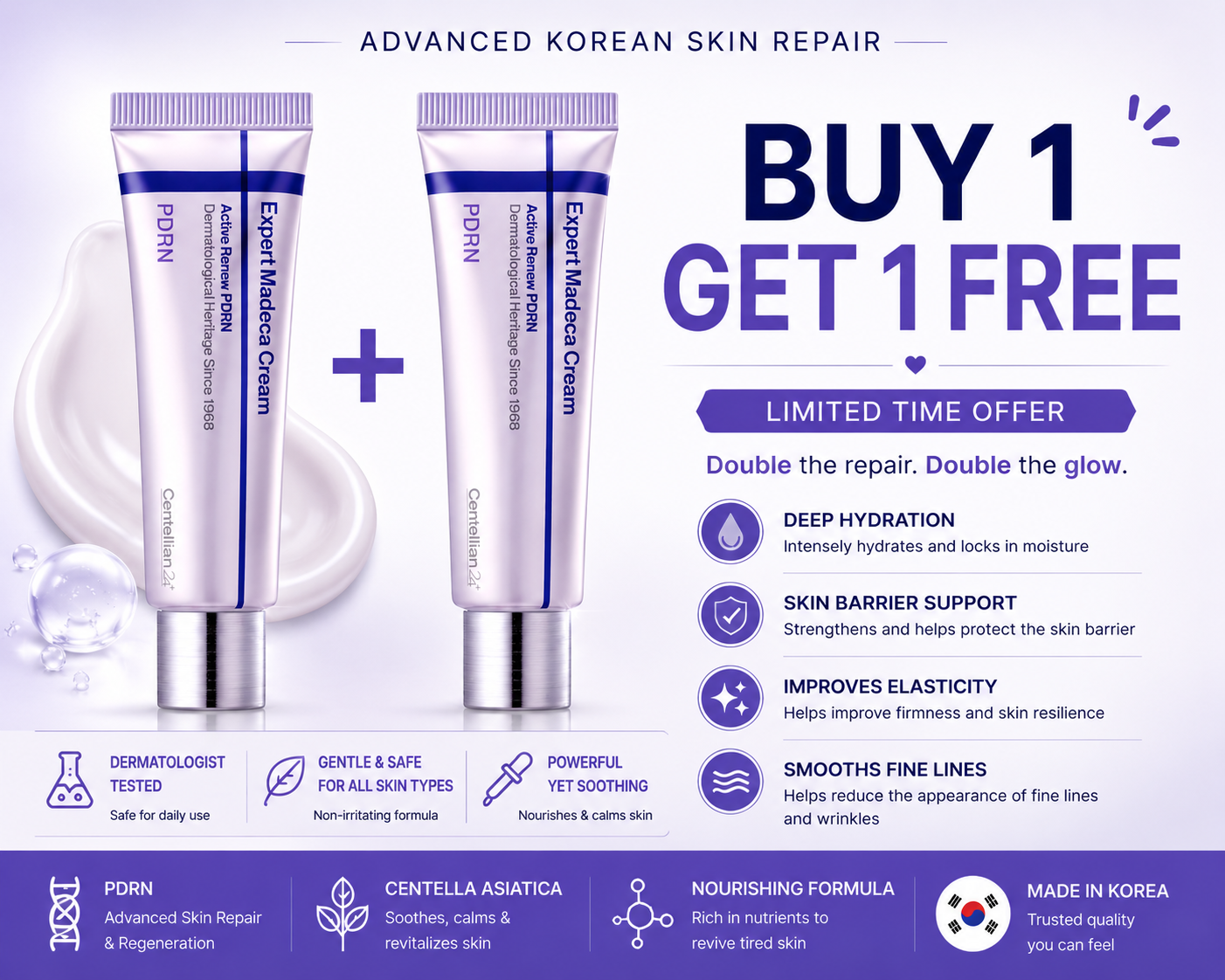 Korean PDRN Repair Cream