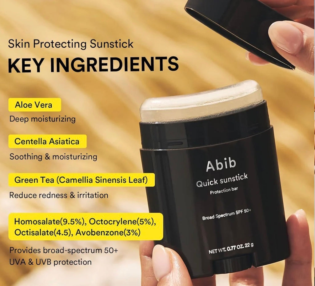 SPF50+ Korean Airy Sunstick (Invisible, No White Cast)