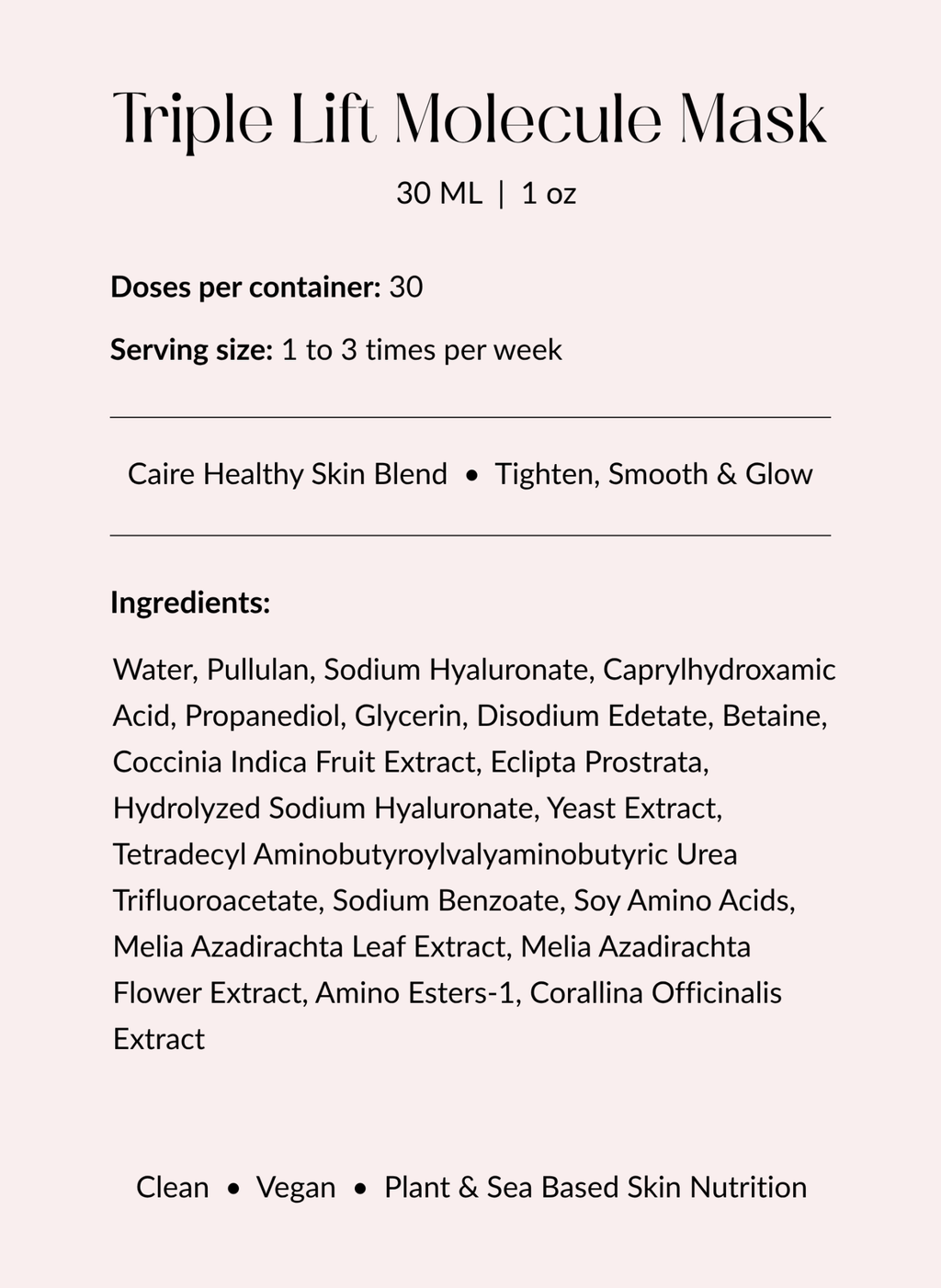 Triple Lift Molecule Mask